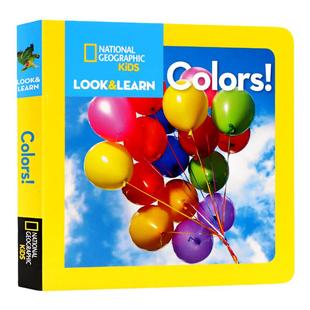 100元4件 National geographic kids 美国国家地理低幼版启蒙纸板书Look and Learn儿童小百科英文原版科普书籍恐龙/海洋/天气太空