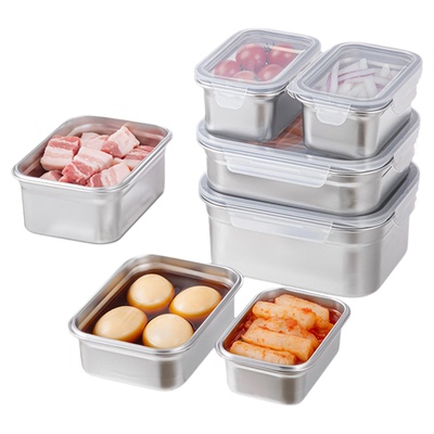霜山不锈钢保鲜盒泡菜腌渍盒