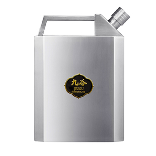 九谷304不锈钢酒壶食品级加厚20便携10斤酒桶高档密封罐缩口油壶