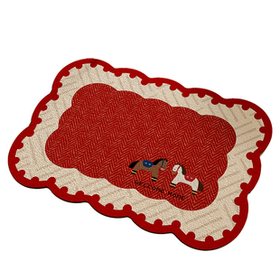 2026款可爱红色喜庆浴室地垫卫生间防滑防发霉门口家用吸水卫浴垫