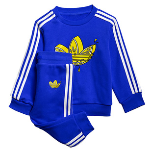 Adidas/阿迪达斯正品三叶草运动套装当季新款婴童卫衣长裤GN4140