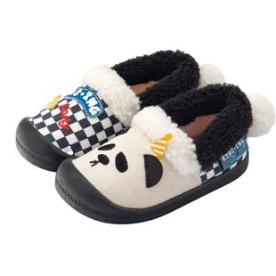 kidsing可迪星宝宝棉拖鞋秋冬男女童中大童保暖防滑室内居家棉鞋