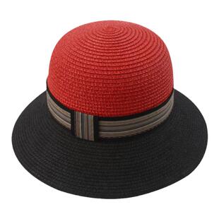 春夏新品帽子出游遮阳帽宽檐可折叠百搭休闲草帽夏季圆顶渔夫帽