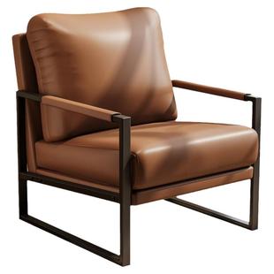 设计师沙发椅客厅单人意式极简阳台休闲椅子轻奢高级感小户型单椅