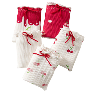 芳派少女学生可爱甜美内裤 中学生初中高中女生纯棉夏天三角裤