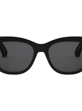 Dior迪奥 太阳镜女款方形猫眼宽腿遮脸墨镜银泰百货 300211