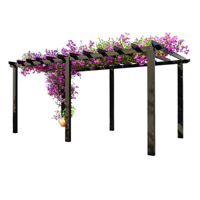 防腐木葡萄架花园木质长廊凉亭子