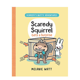 【预售】英文原版 害怕的松鼠得到一个惊喜 【胆小鬼松鼠】Scaredy Squirrel Gets a Surprise 英文儿童故事绘本 进口原版书籍