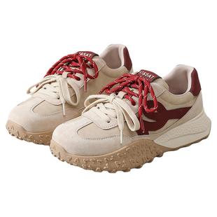 星期六加绒阿甘德训鞋女款2025秋冬新款爆款女鞋厚底运动鞋子老爹