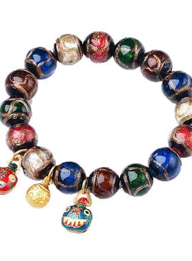 妃暄香灰琉璃手串手链