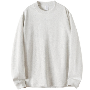 我们只做好T！新疆棉400G重磅长袖t恤秋冬纯棉圆领内搭打底衫男女