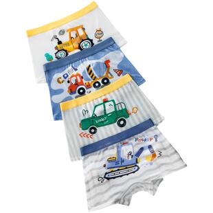 儿童内裤莫代尔男童冰丝平角宝宝短裤底纯棉四角小童男孩夏季薄款