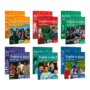 原版进口剑桥中小学英语教材English In Mind starter 1 2 3 4 5级KET PET考试外国语学校英版第二版eim教材剑桥新思维英语青少版