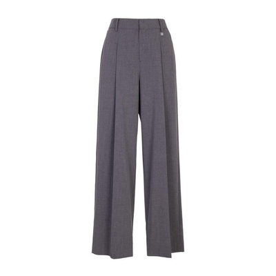 婉甸2025夏季新品中性灰阔腿裤长裤1242P19RS4