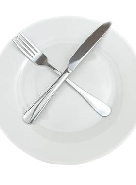 白色牛排10寸摆盘酒店商用西餐