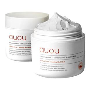 auou艾遇泥膜去黑头毛孔深层清洁面膜涂抹不易拔干官方正品女