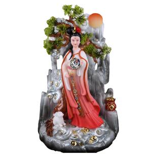 月亮广寒宫嫦娥常娥美女太阴星君神像玉兔桂树吴刚新手工装饰摆件