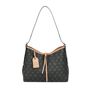 稻草人女包2026新款包包托特包大容量老花松弛感hobo包百搭单肩包