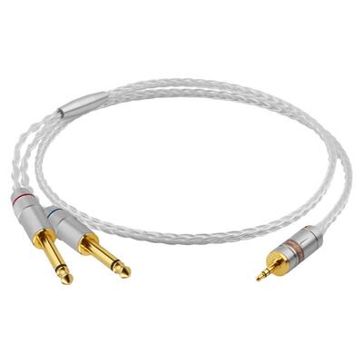 一分二3.5转双6.5音频线