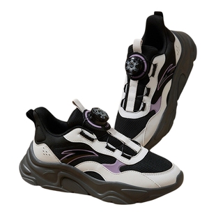 安踏儿童男童复古休闲鞋运动鞋秋冬新款中大童户外跑步鞋纽扣童鞋