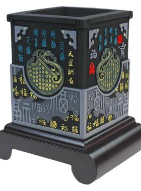 清艺源天道酬勤办公桌笔筒