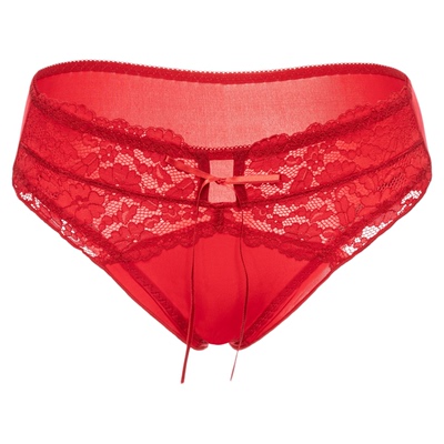 性感本命年红色蕾丝内裤