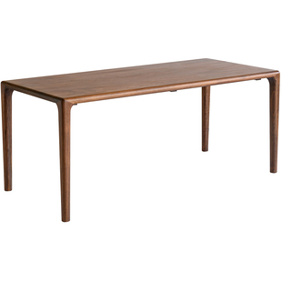 倚山餐桌北美黑胡桃实木榫卯餐桌椅茶桌客厅大长书桌大板良年CZ43