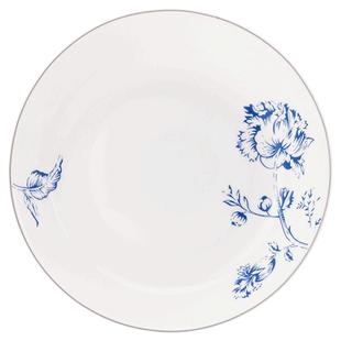 隆达骨瓷餐具碗盘子菜盘家用时尚 饭盘简约陶瓷汤盘雅韵 深口盘子