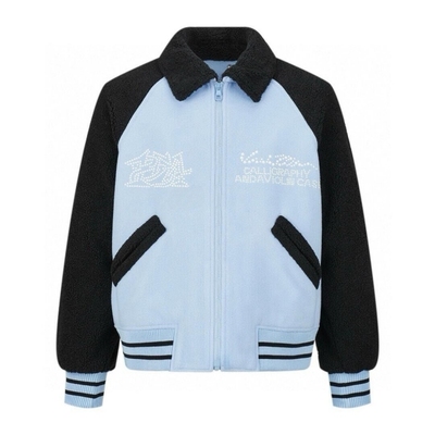 BrokenMoon珍珠刺绣棒球服外套