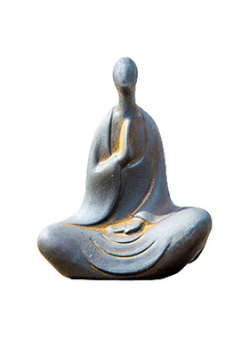 中式禅意佛像无相佛摆件茶宠