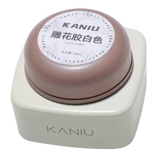卡妞新款美甲日式免洗雕花胶立体造型胶白色浮雕胶网红爆款甲油胶