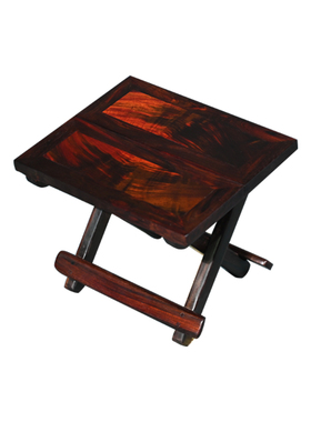 天纵大红酸枝对板马扎凳