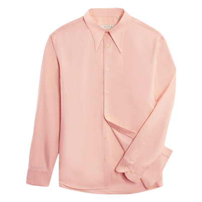 纯棉磨毛加厚牛津纺长尖领衬衫