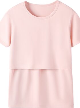 哺乳哺乳衣短袖T恤辣妈款