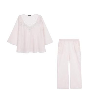 兰卡文(LA CLOVER)爱玛庄园九分袖套头分身LC46ZK1