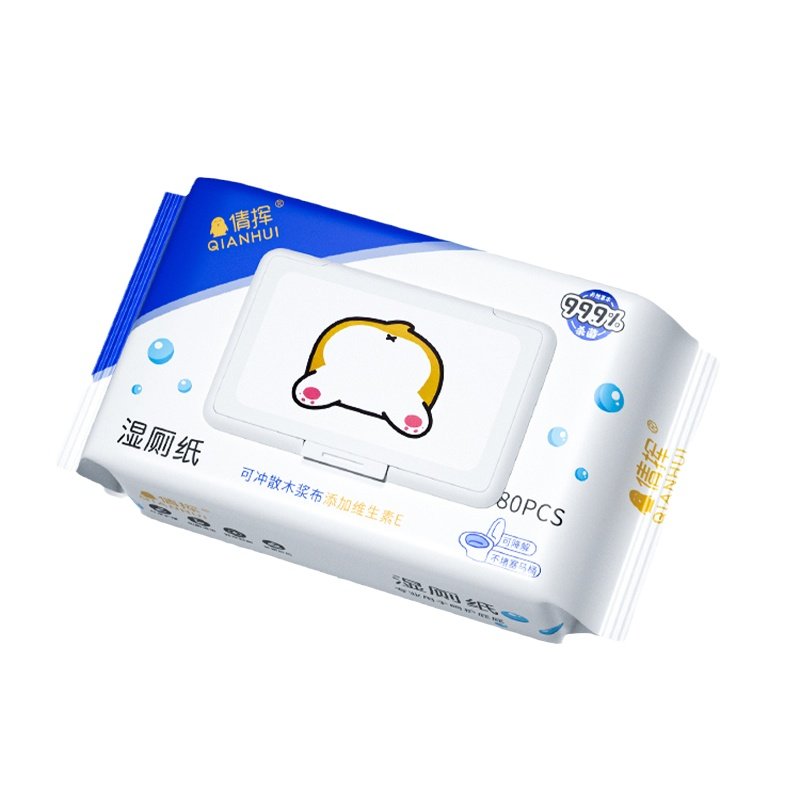 湿厕纸男可冲马桶洁厕湿巾纸
