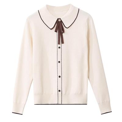 osa娃娃领外穿慵懒针织衫早秋装