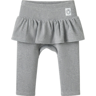 博睿恩女宝宝加绒裙裤秋冬款婴幼儿休闲百搭大屁屁裤子