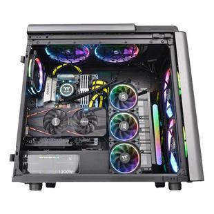 Tt Level 20 GT 黑色 国际版 全塔钢化玻璃机箱水冷电脑主机E-ATX