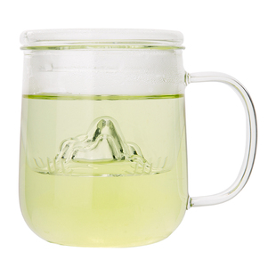 雅集茶具玻璃杯带过滤内胆玻璃泡茶杯茶水分离耐高温办公杯子茶杯