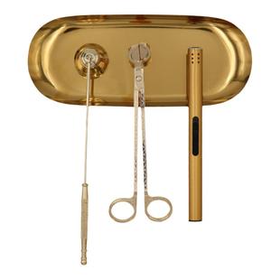 香薰蜡烛工具剪刀套装配件灭烛器灭火钩罩灭火铃点火打火机三件套