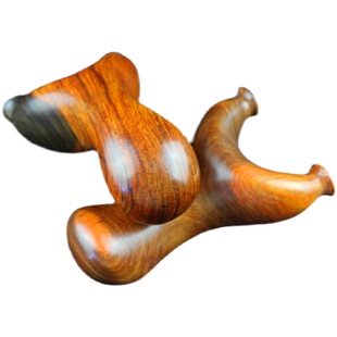 红酸枝精美变异花纹小龅牙弹弓户外实战小弓门用弓交趾黄檀收藏弓