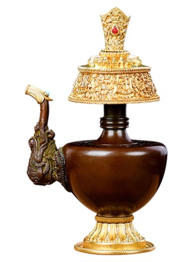 慧宝纯铜供佛净水瓶贲巴壶文贲巴壶民族用佛前摆件净水壶宝瓶