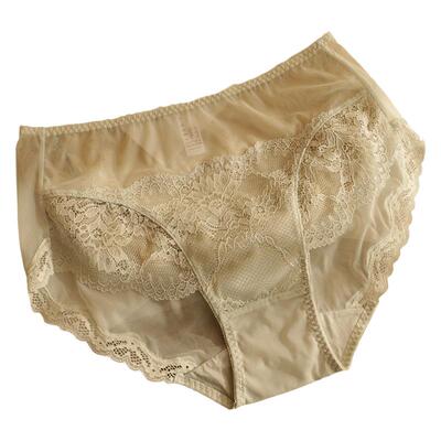 内裤无痕大码薄款性感蕾丝网纱