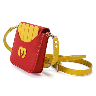 蠢小鱼卡通小包包斜挎包迷你单肩包女diy手工编织包包材料包自制