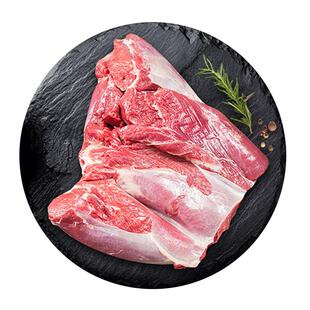 大庄园内蒙古锡盟羔羊后腿肉1kg新鲜整只烧烤食材冷冻羊腿肉