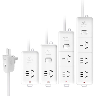 公牛两脚2孔10a转16A大功率插排接线板带线插座空调热水器电插板