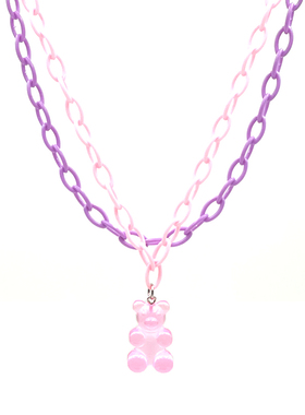 原宿风双层ins卡通嘻哈项链小众