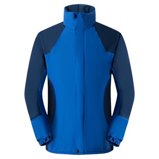 男女款户外冲锋衣加绒保暖春秋工装宽松大码夹克外套加厚三防棉衣