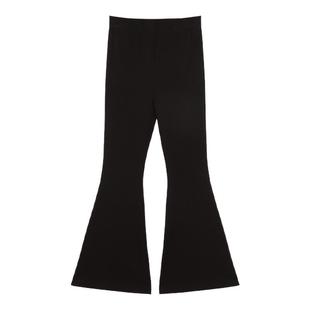 Amybaby女童裤子秋冬款2025新款纯色休闲薄款高腰显瘦百搭喇叭裤